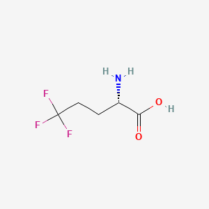 (S)-2-Amino-5,5,5-trifluoropentanoic acid chemical structure (CAS 122565-28-0)