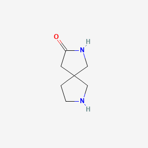 2,7-Diazaspiro[4.4]nonan-3-one chemical structure (CAS 1226550-00-0)