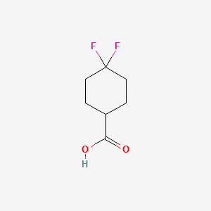 4,4-Difluorocyclohexanecarboxylic acid chemical structure (CAS 122665-97-8)
