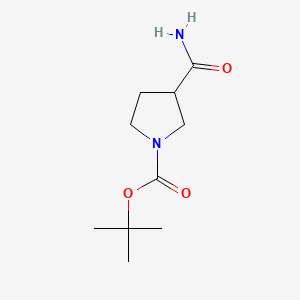 1-Boc-3-Carbamoylpyrrolidine chemical structure (CAS 122684-34-8)