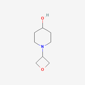 1-(Oxetan-3-yl)piperidin-4-ol chemical structure (CAS 1226899-10-0)