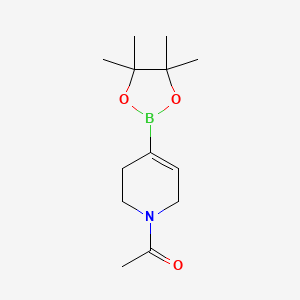 1-(4-(4,4,5,5-Tetramethyl-1,3,2-dioxaborolan-2-yl)-5,6-dihydropyridin-1(2H)-yl)ethanone chemical structure (CAS 1227068-67-8)