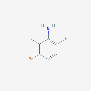3-Bromo-6-fluoro-2-methylaniline chemical structure (CAS 1227210-36-7)