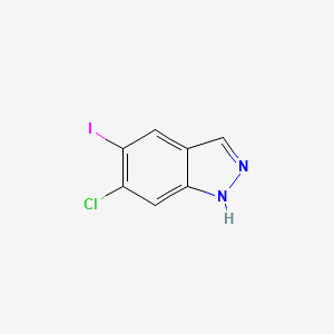 6-Chloro-5-iodo-1H-indazole chemical structure (CAS 1227269-39-7)