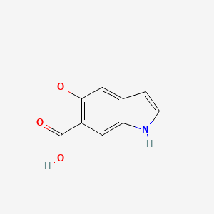 5-Methoxy-1H-indole-6-carboxylic acid chemical structure (CAS 1227271-01-3)