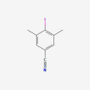 4-Iodo-3,5-dimethylbenzonitrile chemical structure (CAS 1227311-09-2)