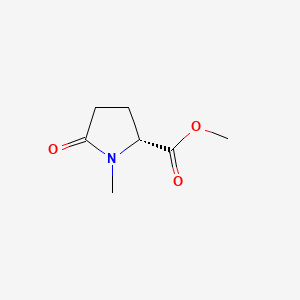 (R)-Methyl 1-methyl-5-oxopyrrolidine-2-carboxylate chemical structure (CAS 122742-14-7)