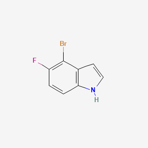 4-Bromo-5-fluoro-1H-indole chemical structure (CAS 1227493-96-0)
