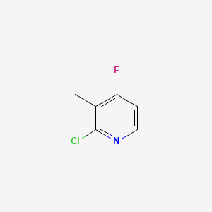2-Chloro-4-fluoro-3-methylpyridine chemical structure (CAS 1227496-67-4)