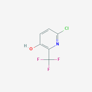 6-Chloro-2-(trifluoromethyl)pyridin-3-ol chemical structure (CAS 1227499-60-6)
