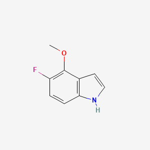 5-Fluoro-4-methoxy-1H-indole chemical structure (CAS 1227512-37-9)