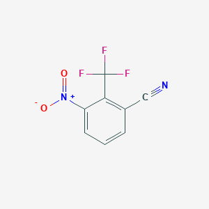 3-Nitro-2-(trifluoromethyl)benzonitrile chemical structure (CAS 1227516-56-4)