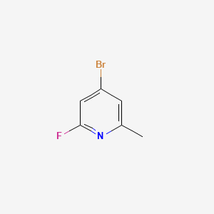 4-Bromo-2-fluoro-6-methylpyridine chemical structure (CAS 1227565-50-5)
