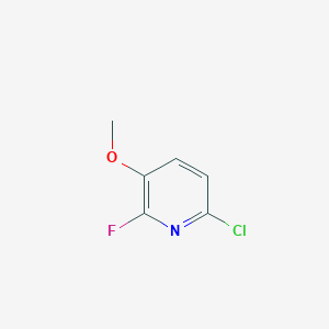 6-Chloro-2-fluoro-3-methoxypyridine chemical structure (CAS 1227573-07-0)