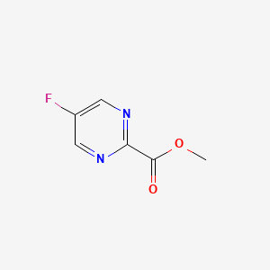 Methyl 5-fluoropyrimidine-2-carboxylate chemical structure (CAS 1227575-47-4)