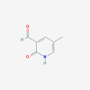 5-Methyl-2-oxo-1,2-dihydropyridine-3-carbaldehyde chemical structure (CAS 1227575-72-5)