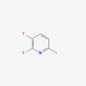 2,3-Difluoro-6-methylpyridine chemical structure (CAS 1227579-04-5)