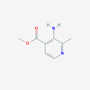 Methyl 3-amino-2-methylisonicotinate chemical structure (CAS 1227581-39-6)