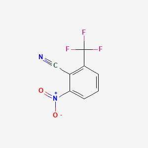 2-Nitro-6-(trifluoromethyl)benzonitrile chemical structure (CAS 1227581-80-7)