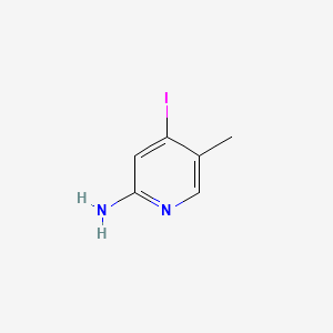 4-Iodo-5-methylpyridin-2-amine chemical structure (CAS 1227581-81-8)
