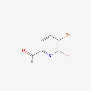 5-Bromo-6-fluoropyridine-2-carbaldehyde chemical structure (CAS 1227583-93-8)