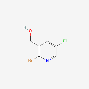(2-Bromo-5-chloropyridin-3-yl)methanol chemical structure (CAS 1227585-65-0)