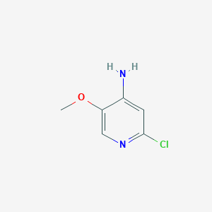 2-Chloro-5-methoxypyridin-4-amine chemical structure (CAS 1227586-39-1)
