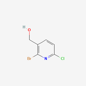 (2-Bromo-6-chloropyridin-3-yl)methanol chemical structure (CAS 1227589-11-8)
