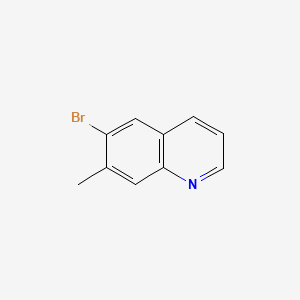 6-Bromo-7-methylquinoline chemical structure (CAS 122759-89-1)