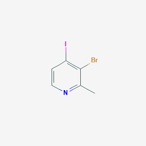 3-Bromo-4-iodo-2-methylpyridine chemical structure (CAS 1227591-92-5)