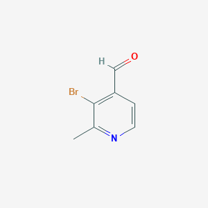 3-Bromo-2-methylisonicotinaldehyde chemical structure (CAS 1227594-60-6)
