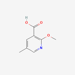 2-Methoxy-5-methylnicotinic acid chemical structure (CAS 1227594-72-0)