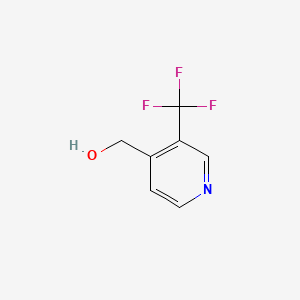 (3-(Trifluoromethyl)pyridin-4-yl)methanol chemical structure (CAS 1227598-69-7)
