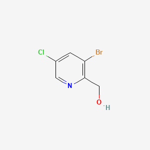(3-Bromo-5-chloropyridin-2-yl)methanol chemical structure (CAS 1227599-26-9)