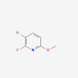 3-Bromo-2-fluoro-6-methoxypyridine chemical structure (CAS 1227599-27-0)