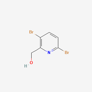 (3,6-Dibromopyridin-2-yl)methanol chemical structure (CAS 1227601-31-1)