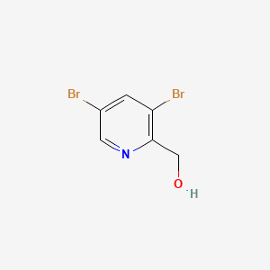 (3,5-Dibromopyridin-2-yl)methanol chemical structure (CAS 1227601-36-6)