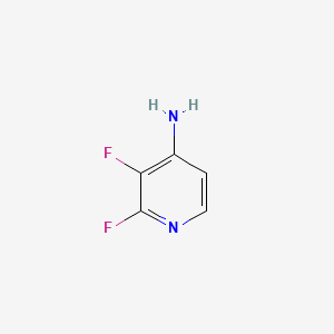 2,3-Difluoropyridin-4-amine chemical structure (CAS 1227602-34-7)