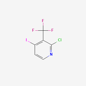 2-Chloro-4-iodo-3-(trifluoromethyl)pyridine chemical structure (CAS 1227603-55-5)
