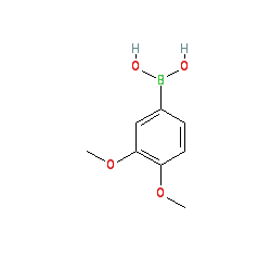 3,4-Dimethoxyphenylboronic acid chemical structure (CAS 122775-35-3)