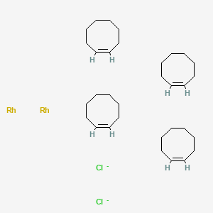 Chlorobis(cyclooctene)rhodium(I) dimer chemical structure (CAS 12279-09-3)