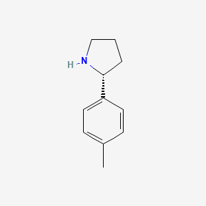 (R)-2-(p-Tolyl)pyrrolidine chemical structure (CAS 1227908-77-1)