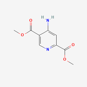 Dimethyl 4-aminopyridine-2,5-dicarboxylate chemical structure (CAS 1227945-05-2)