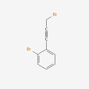 1-Bromo-2-(3-bromoprop-1-yn-1-yl)benzene chemical structure (CAS 1228107-22-9)