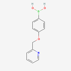 (4-(Pyridin-2-ylmethoxy)phenyl)boronic acid chemical structure (CAS 1228180-82-2)