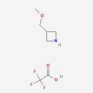3-(Methoxymethyl)azetidine 2,2,2-trifluoroacetate chemical structure (CAS 1228230-82-7)