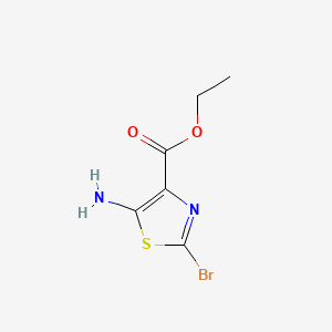 Ethyl 5-amino-2-bromothiazole-4-carboxylate chemical structure (CAS 1228281-54-6)