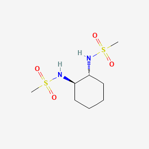 N,N'-((1R,2R)-cyclohexane-1,2-diyl)dimethanesulfonamide chemical structure (CAS 122833-58-3)