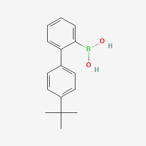 (4'-(tert-Butyl)-[1,1'-biphenyl]-2-yl)boronic acid chemical structure (CAS 1228458-46-5)