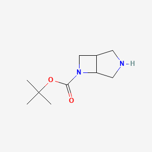 tert-Butyl 3,6-diazabicyclo[3.2.0]heptane-6-carboxylate chemical structure (CAS 122848-57-1)